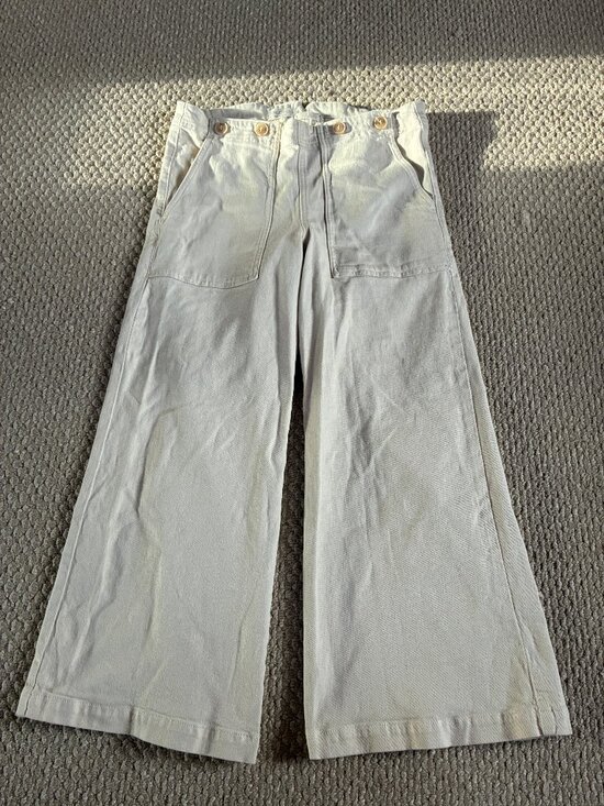 Pilcro Denim - The Kit High-Rise Wide-Leg Utility Trousers by Pilcro 30